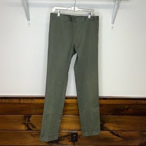 Indochino Olive Green Khaki Pants- 32x33